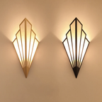 Modern linen wall sconce available in black and gold