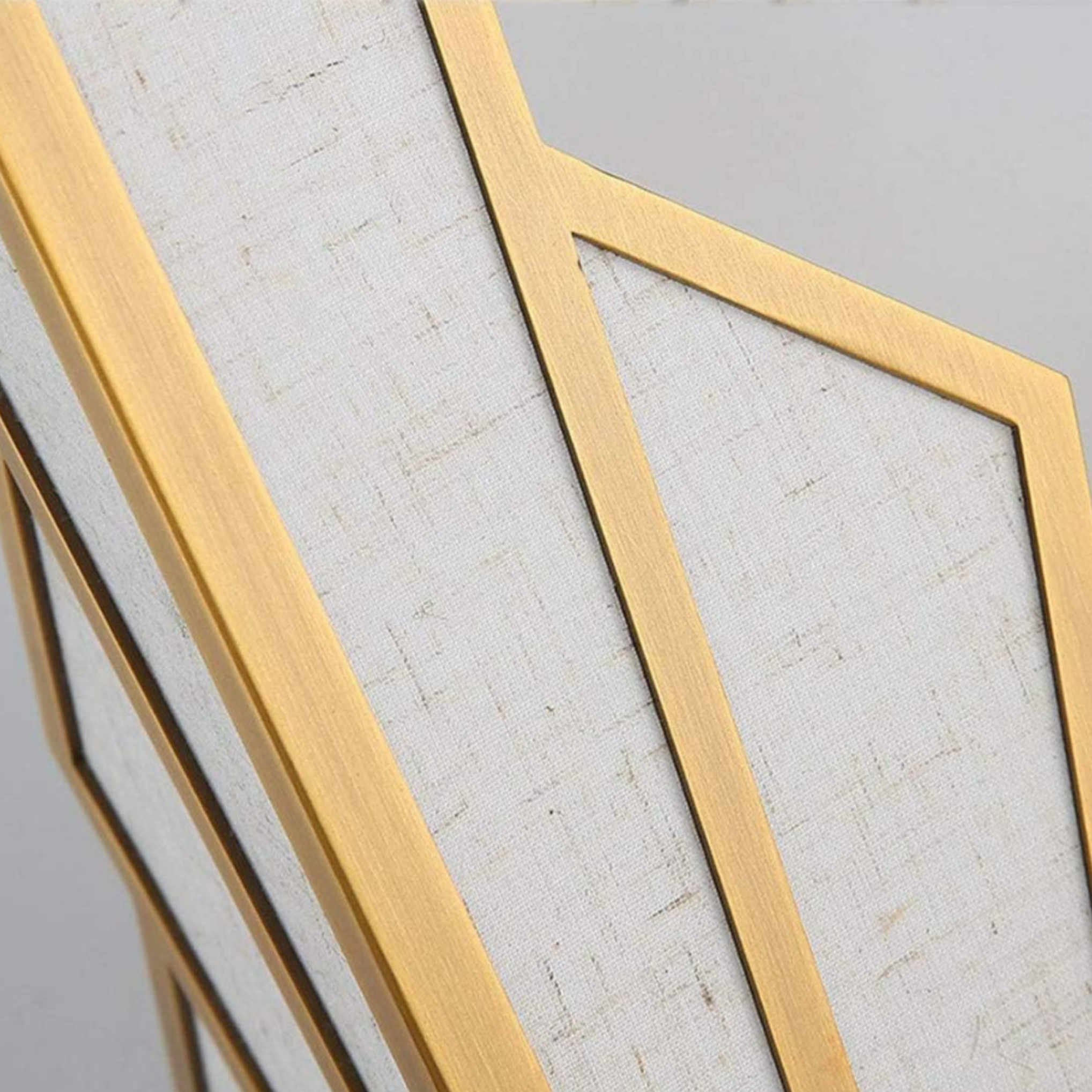 Detailed view of the fabric shade