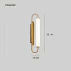 Dimensions of the modern luxury gold LED wall sconce wall light