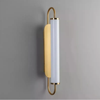 Modern luxury gold LED wall sconce turned off