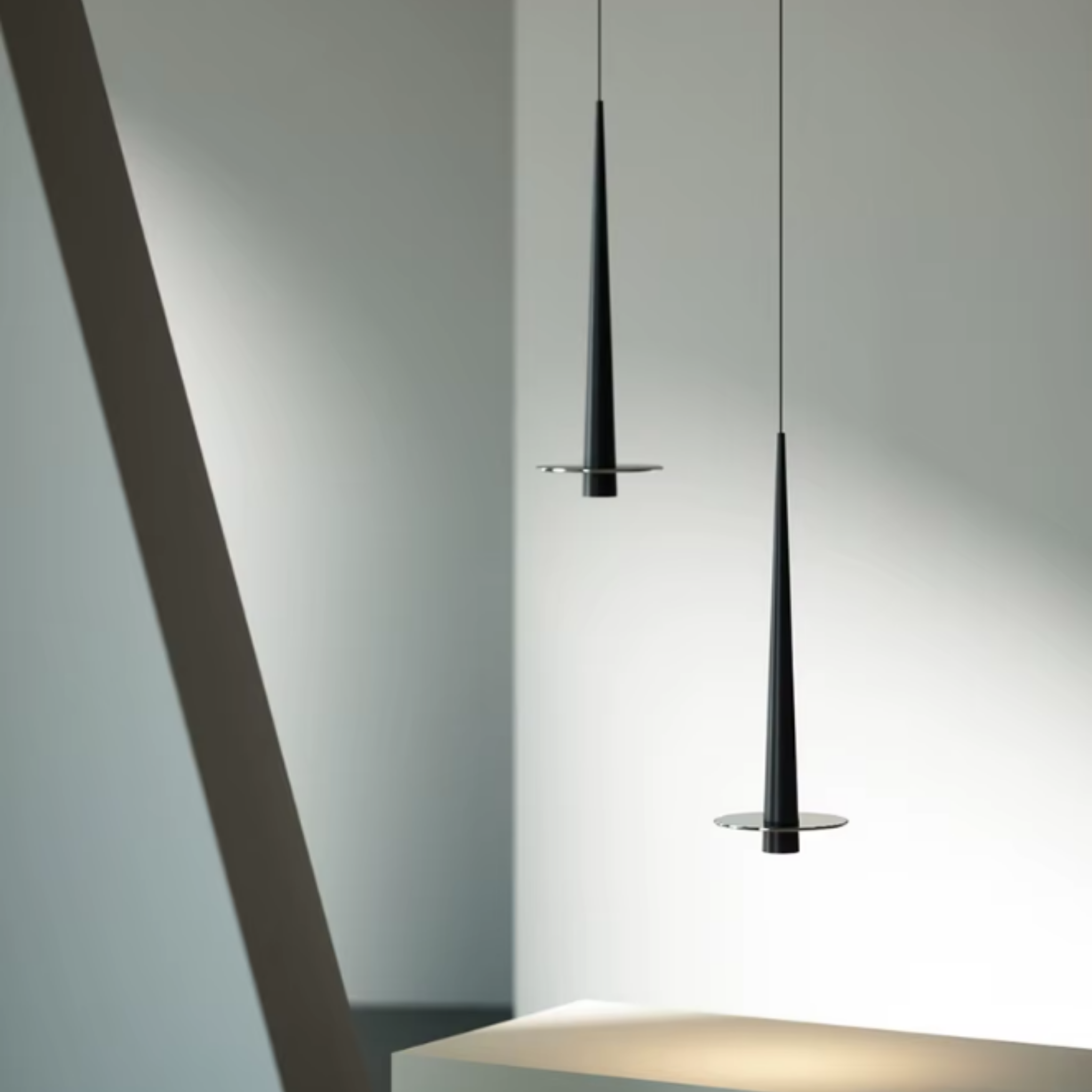 Close-up of the slim linear design