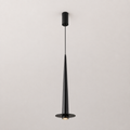 Modern minimalist black aluminum stick LED pendant ceiling light