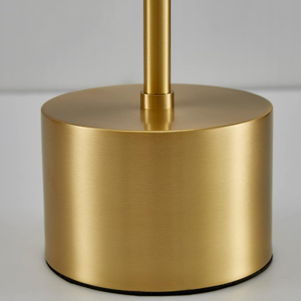 Close-up of the lamp base