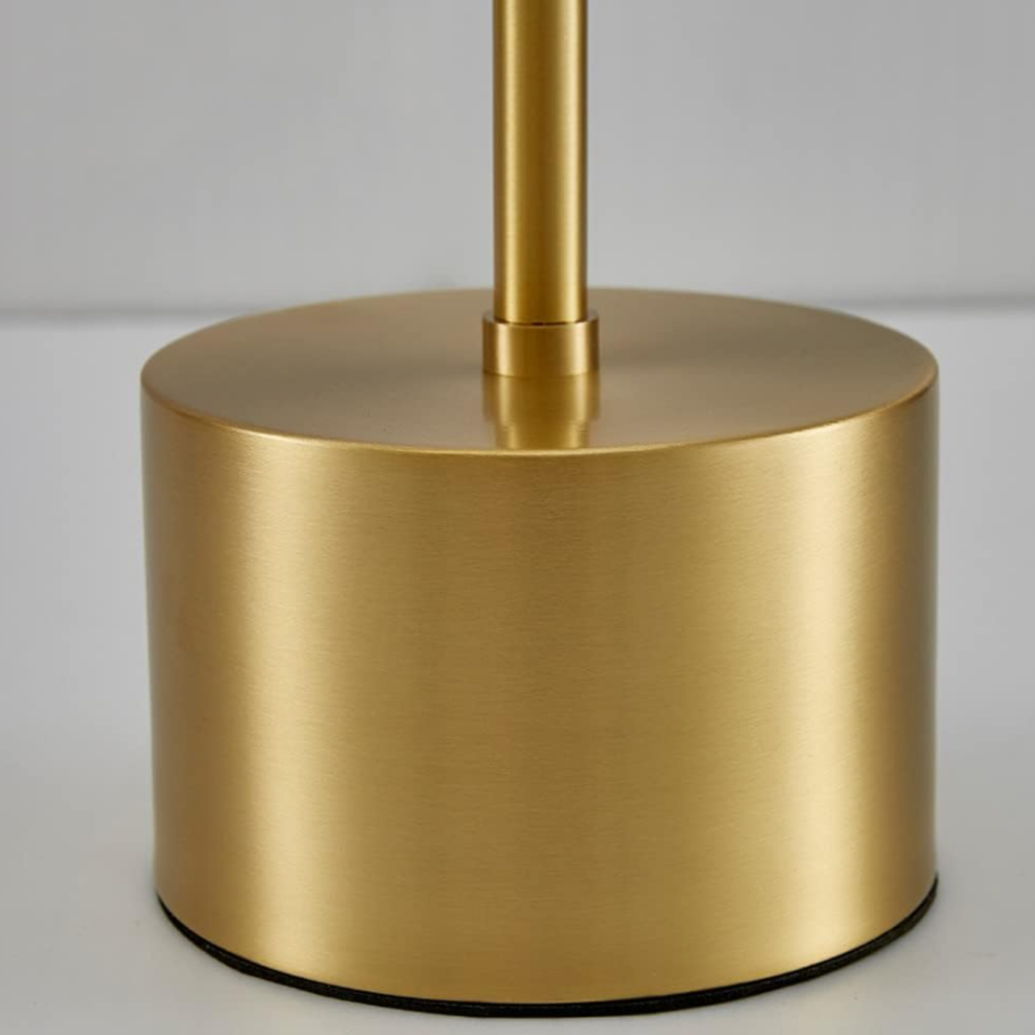 Close-up of the lamp base