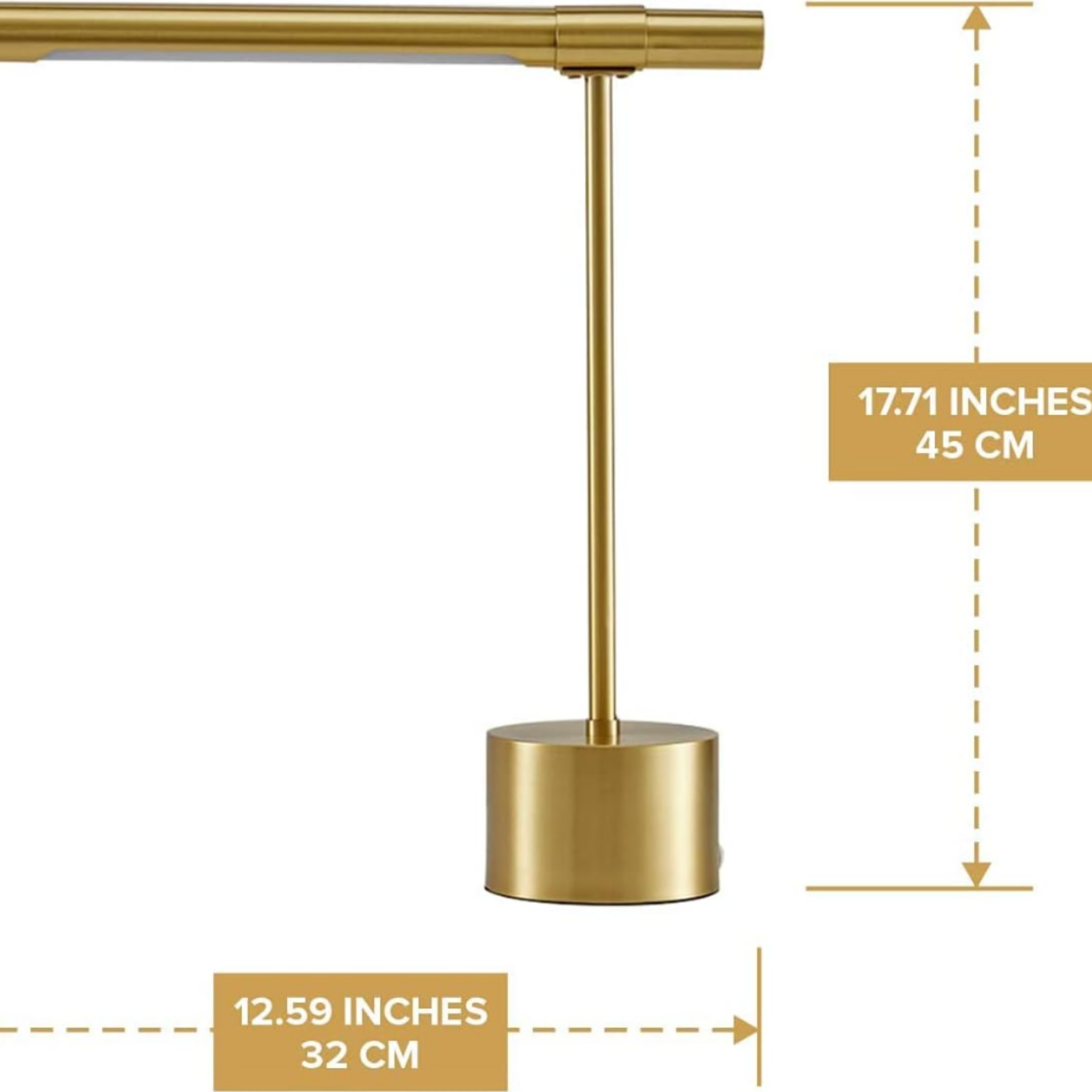 Dimensions of the modern minimalist LED table lamp