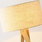 Close-up of the fabric lampshade