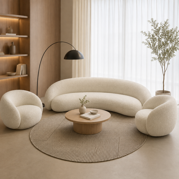 Modern Nordic sofa in an apartment