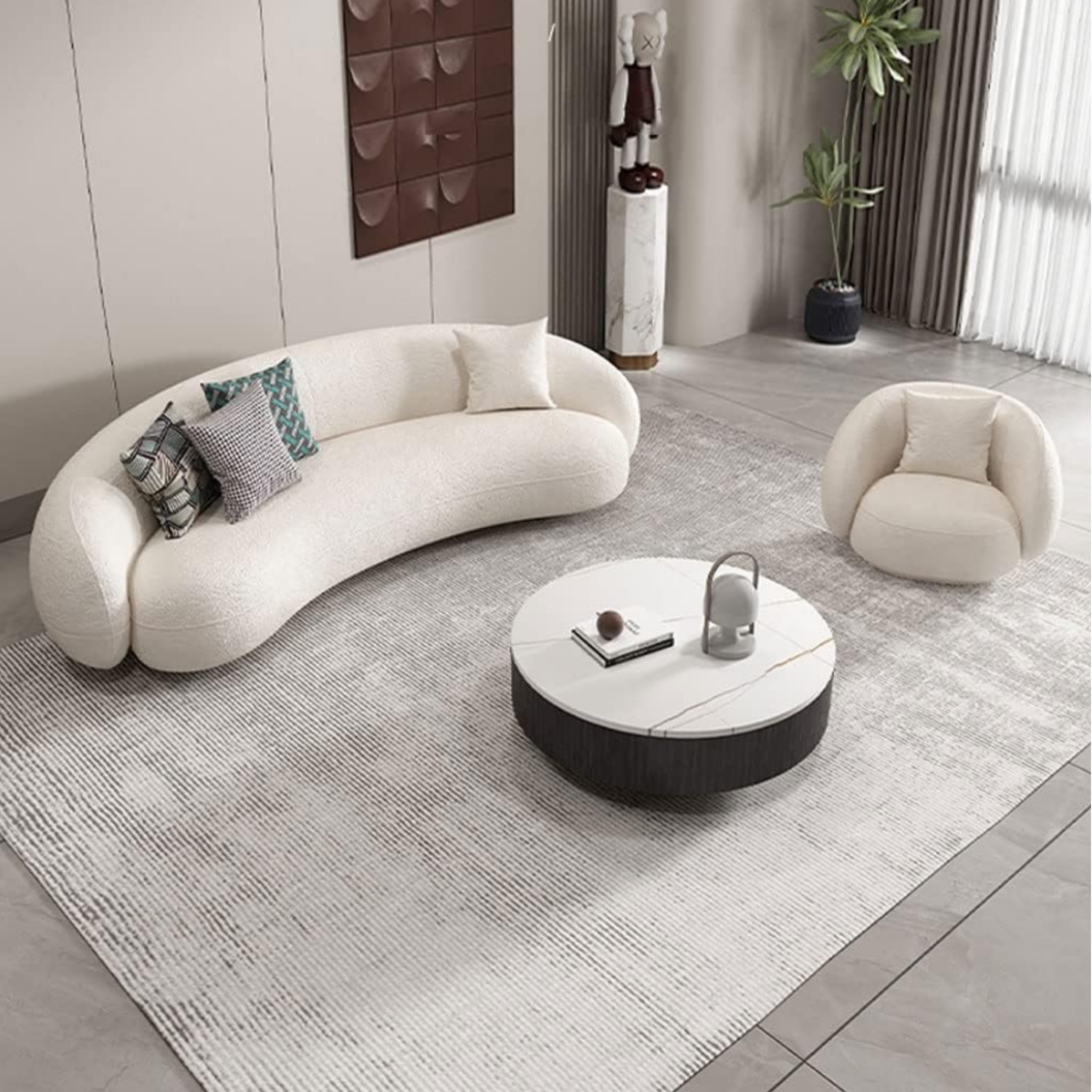 Top view of the modern Nordic sofa