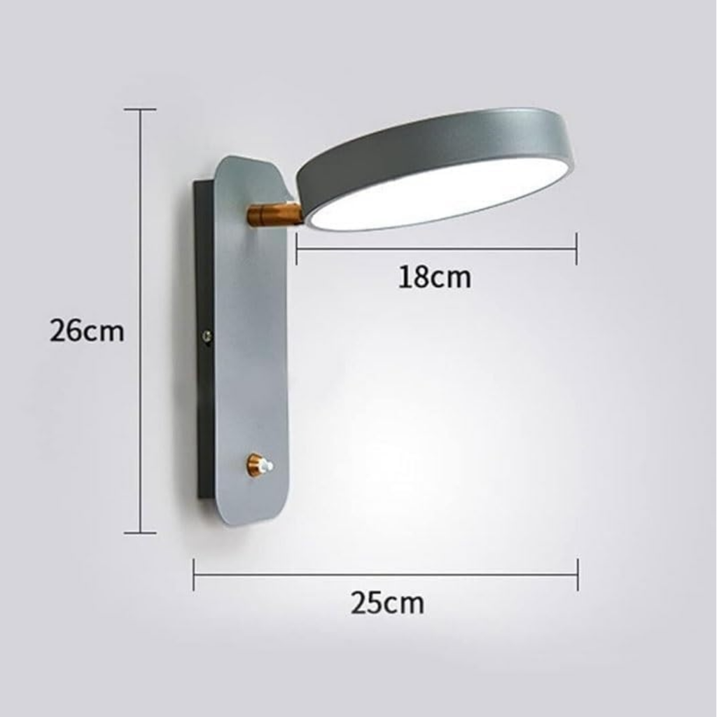 Dimensions of the modern Nordic LED wall sconce