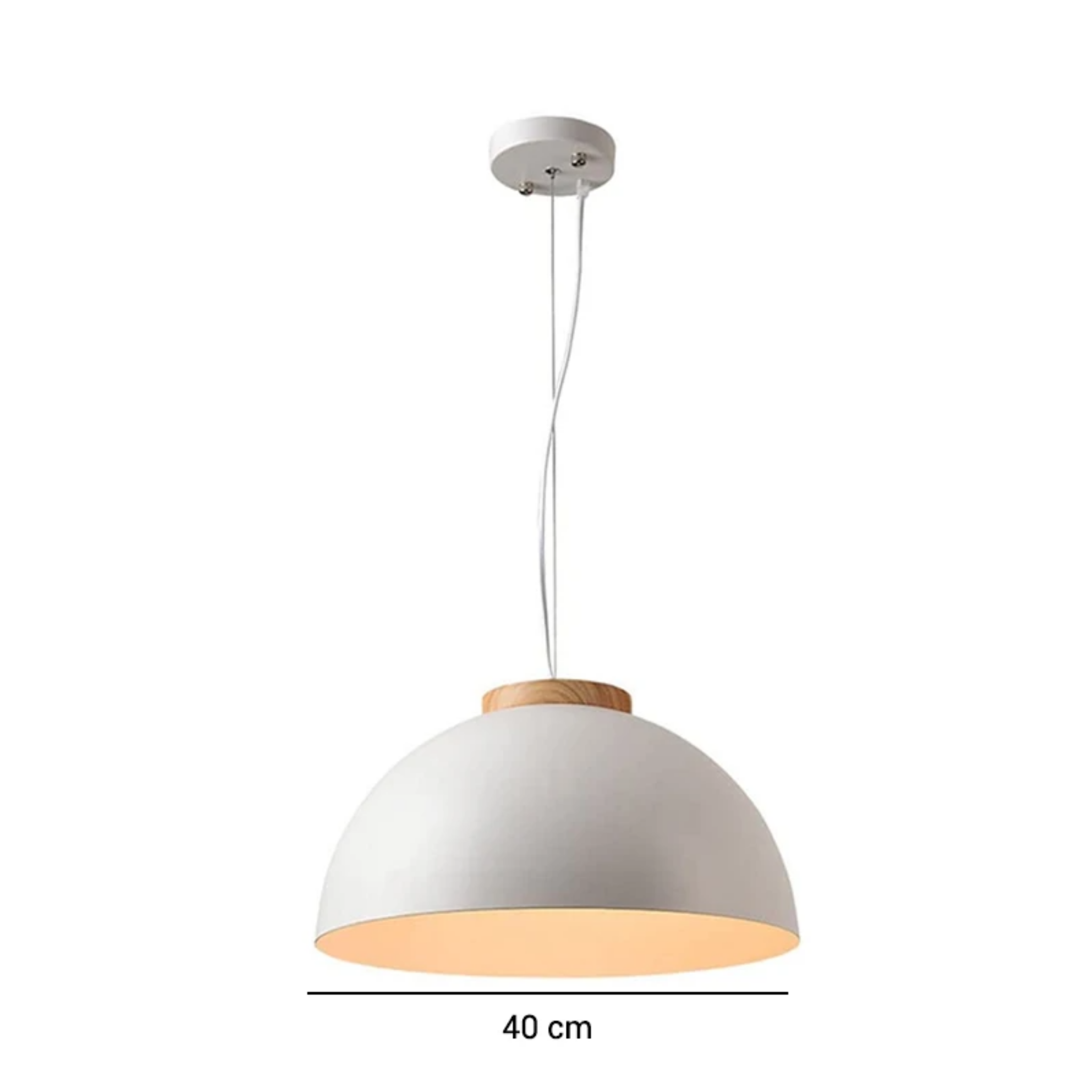Dimensions of the Modern Nordic wooden LED pendant light