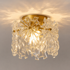 Modern opal glass flush mount ceiling light