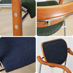 Modern upholstered dining armchair product details