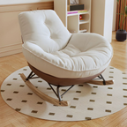 Coffee modern rocking accent chair for living room and lounge