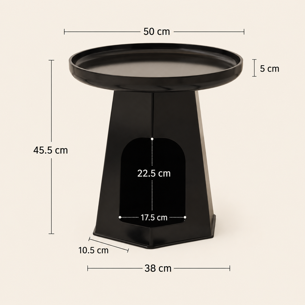 Minimalist round accent table dimensions