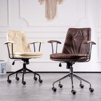 Microfiber leather desk chair for home office and study