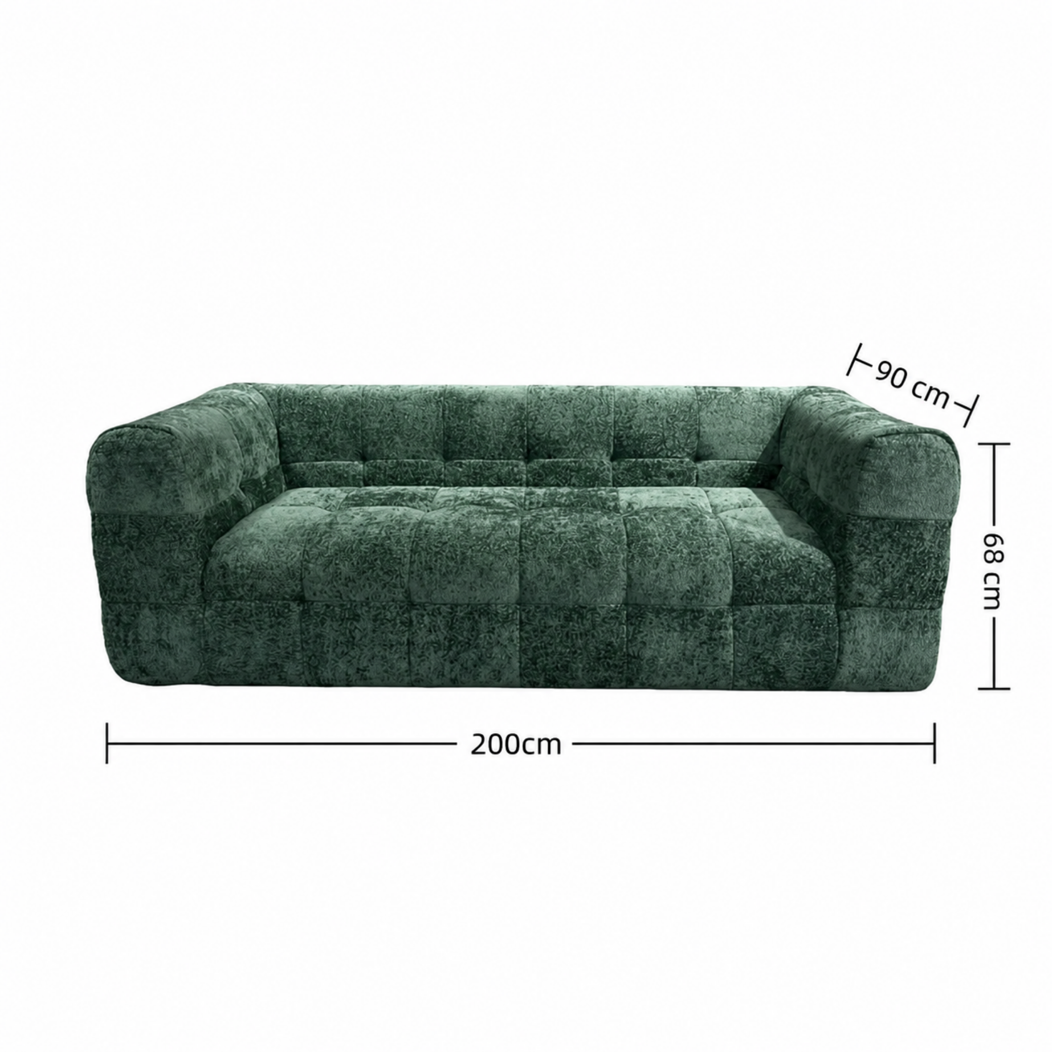 Modern minimalist sofa dimensions