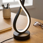 Close-up of the table lamp base