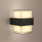 Modern outdoor wall sconce with 3000K warm light