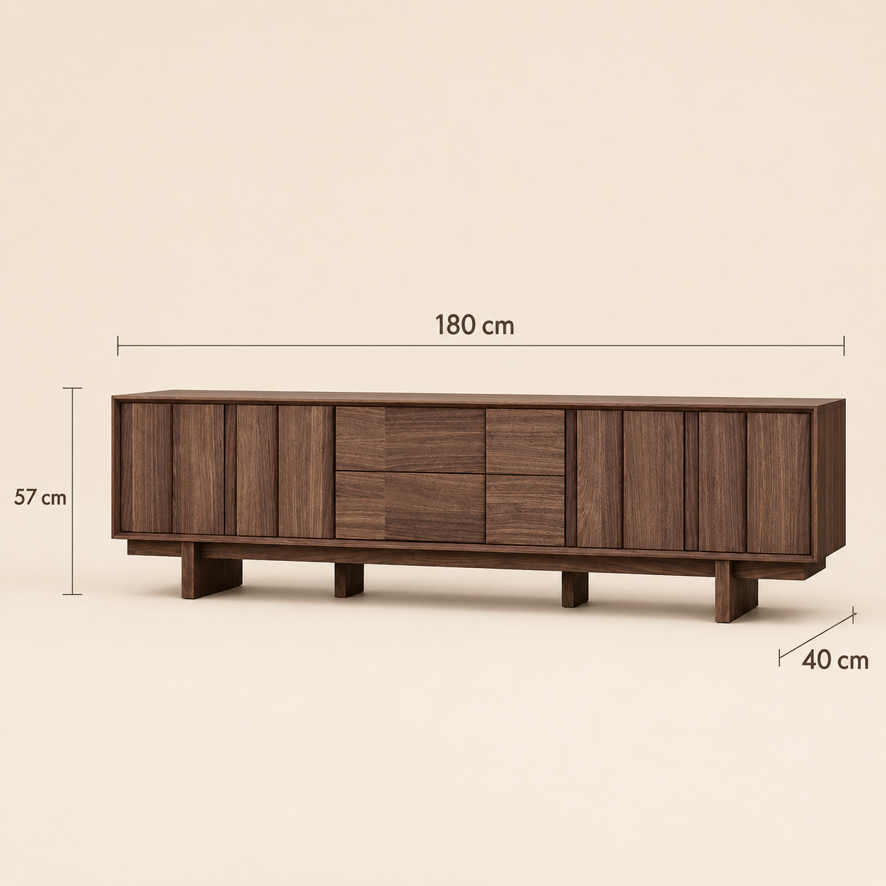 180 cm modern wood TV stand