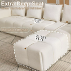 Movable ottoman for modular sectional sofa