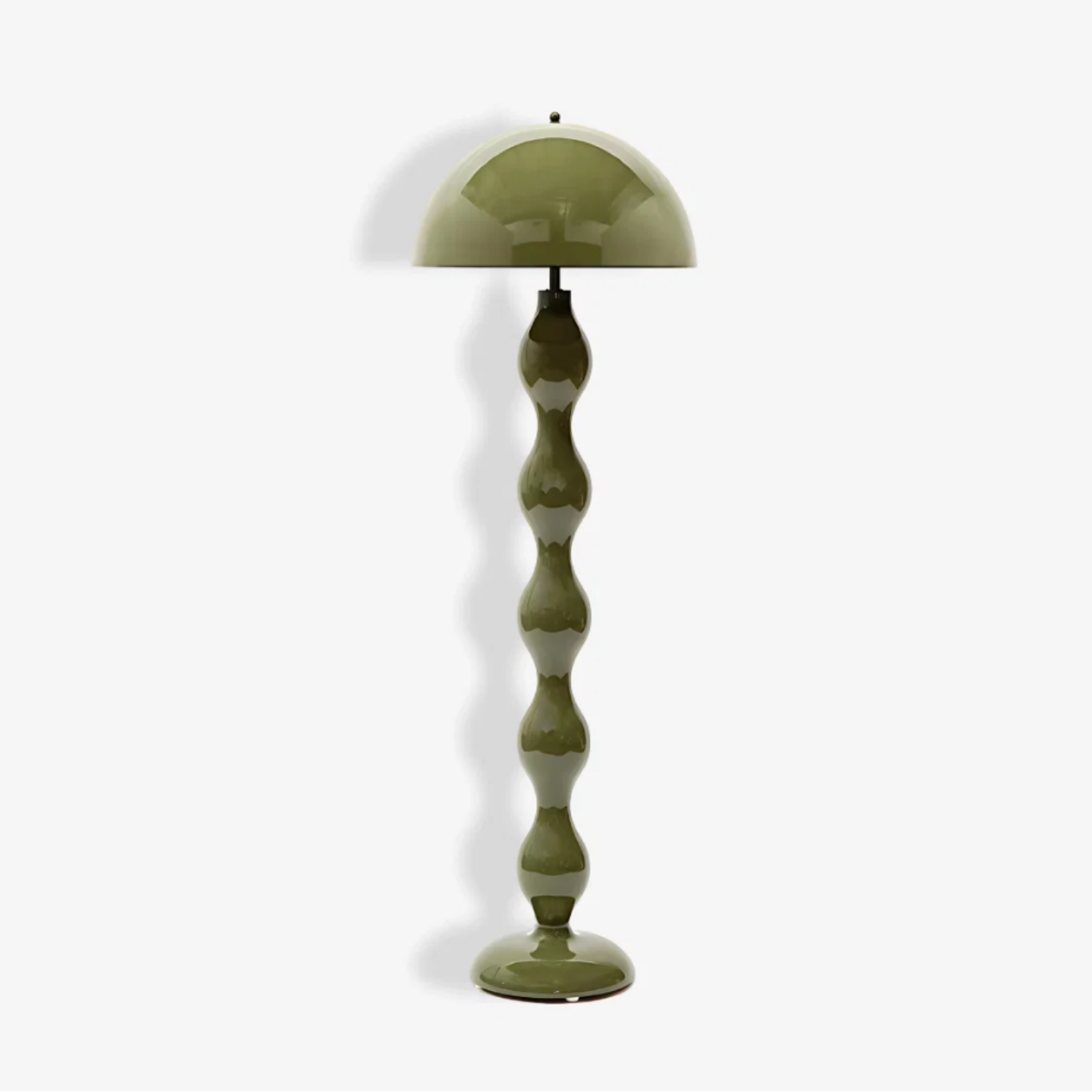 Mushroom floor lamp in green color