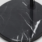 Close-up of the marble base