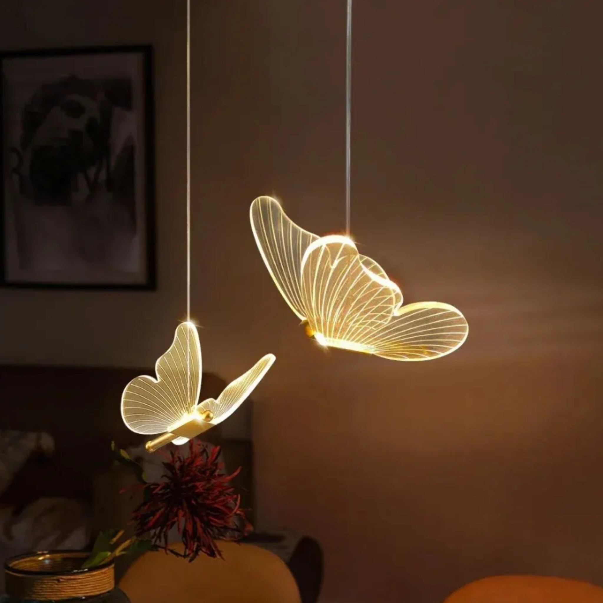 Close-up of the acrylic shade