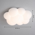 Dimensions of the 45 cm Nordic cloud LED light