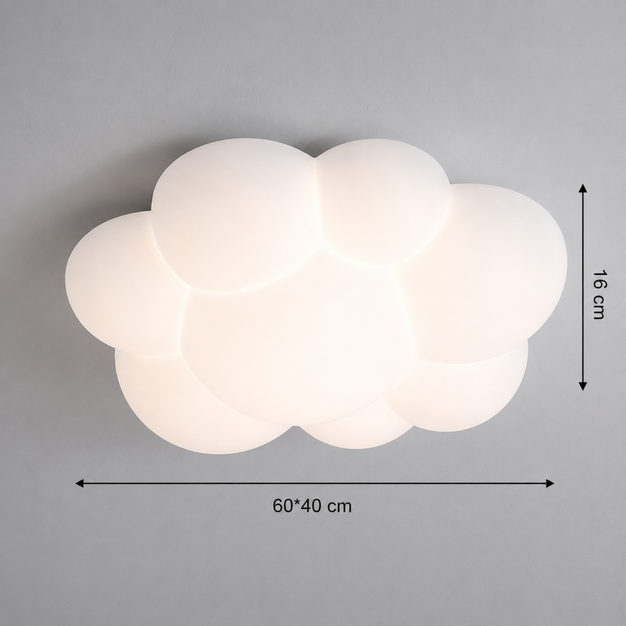 Dimensions of the 45 cm Nordic cloud LED light