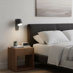 Nordic LED wall light beside a bed