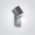 Nordic modern LED wall sconce with switch in grey