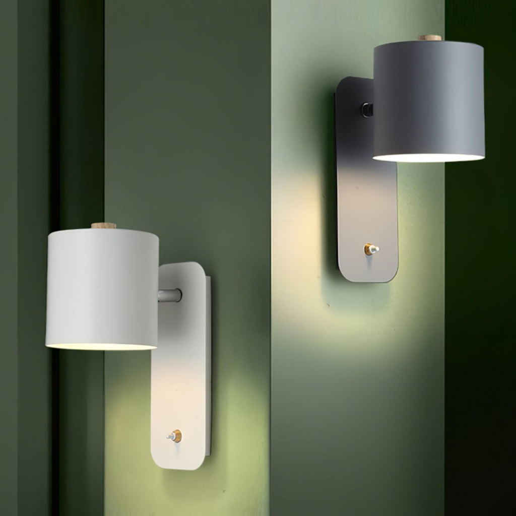 Nordic modern LED wall light in a hallway