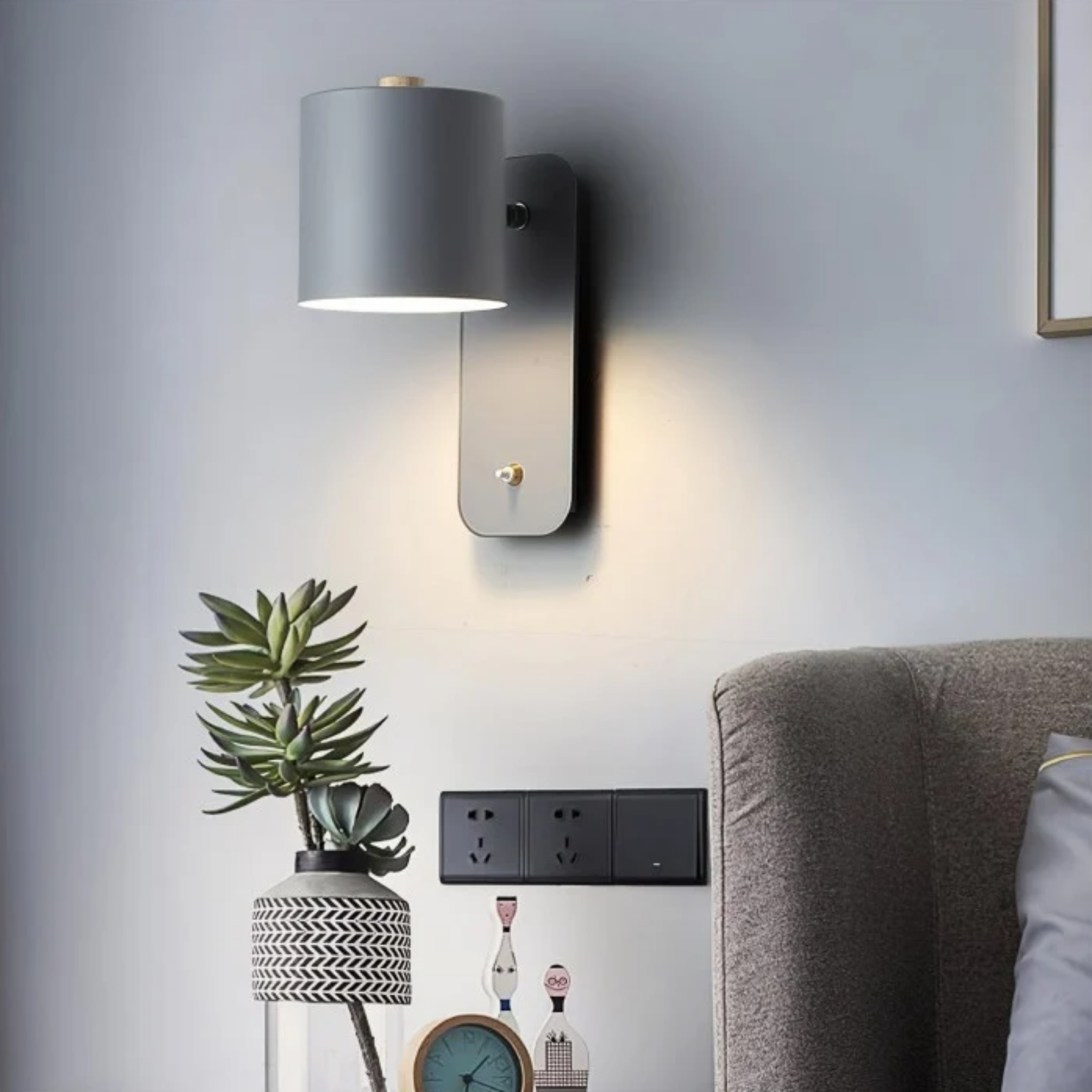 Nordic LED wall sconce in a living room