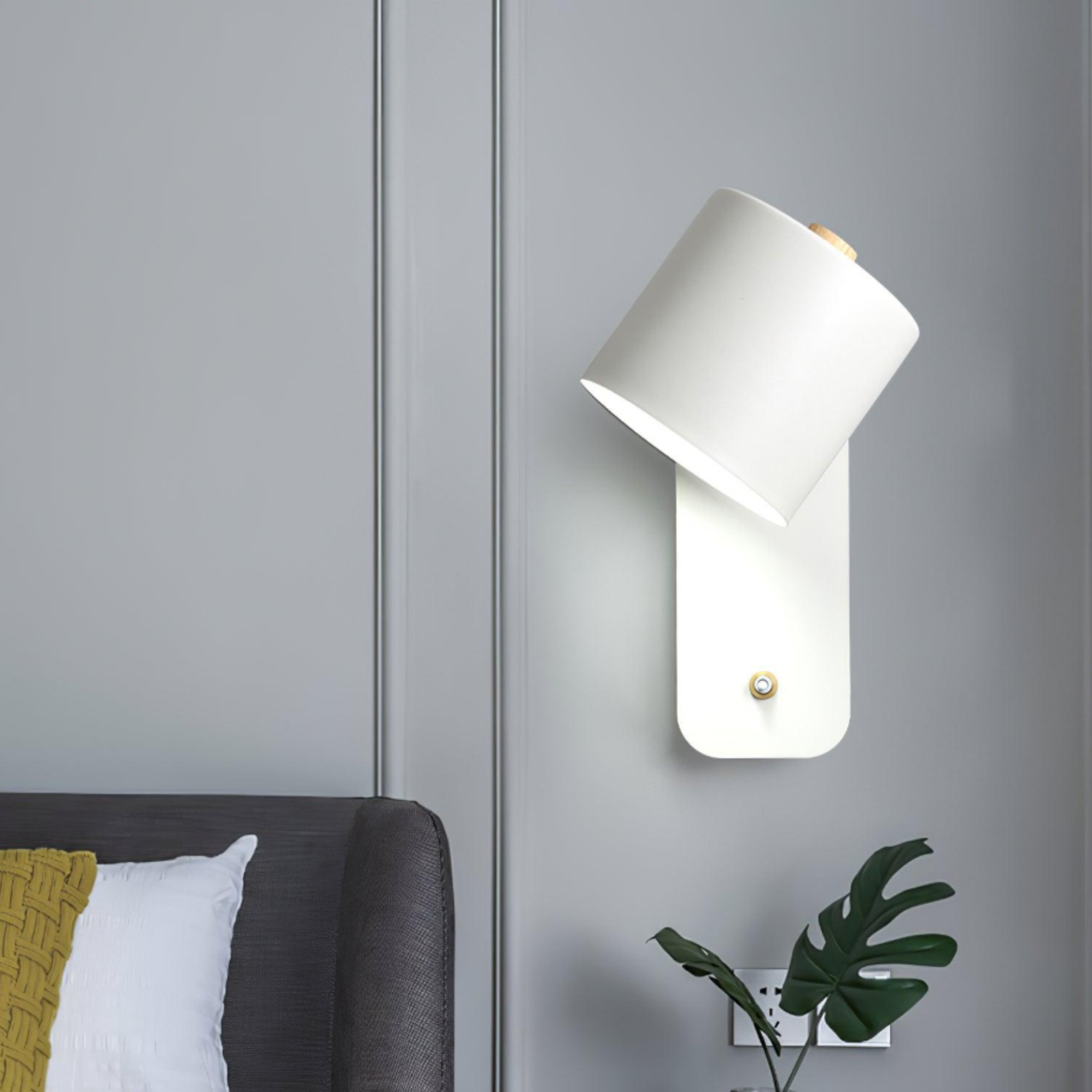 Nordic modern wall light in a contemporary interior