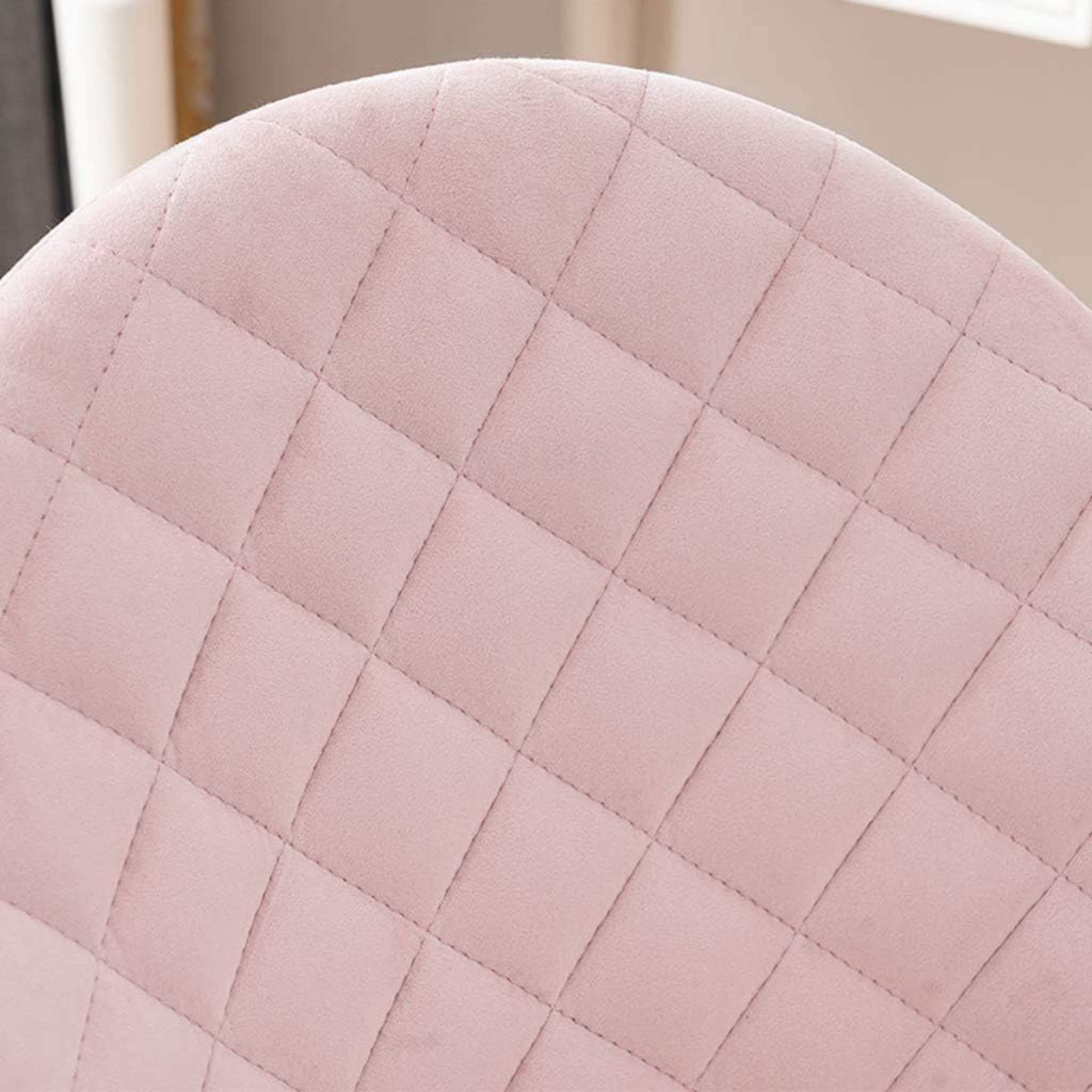 Nordic velvet study chair with comfortable upholstered seat
