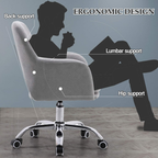 Adjustable swivel desk chair for computer desk and workspace