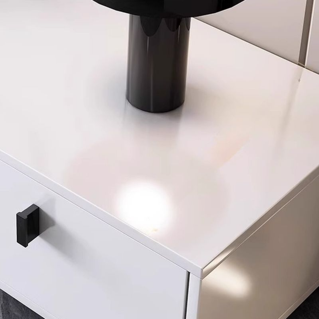 Plywood and MDF material detail on TV stand