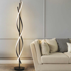 RGB LED floor lamp in modern home interior