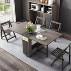 Scandinavian dining table and chair set for dining room and kitchen