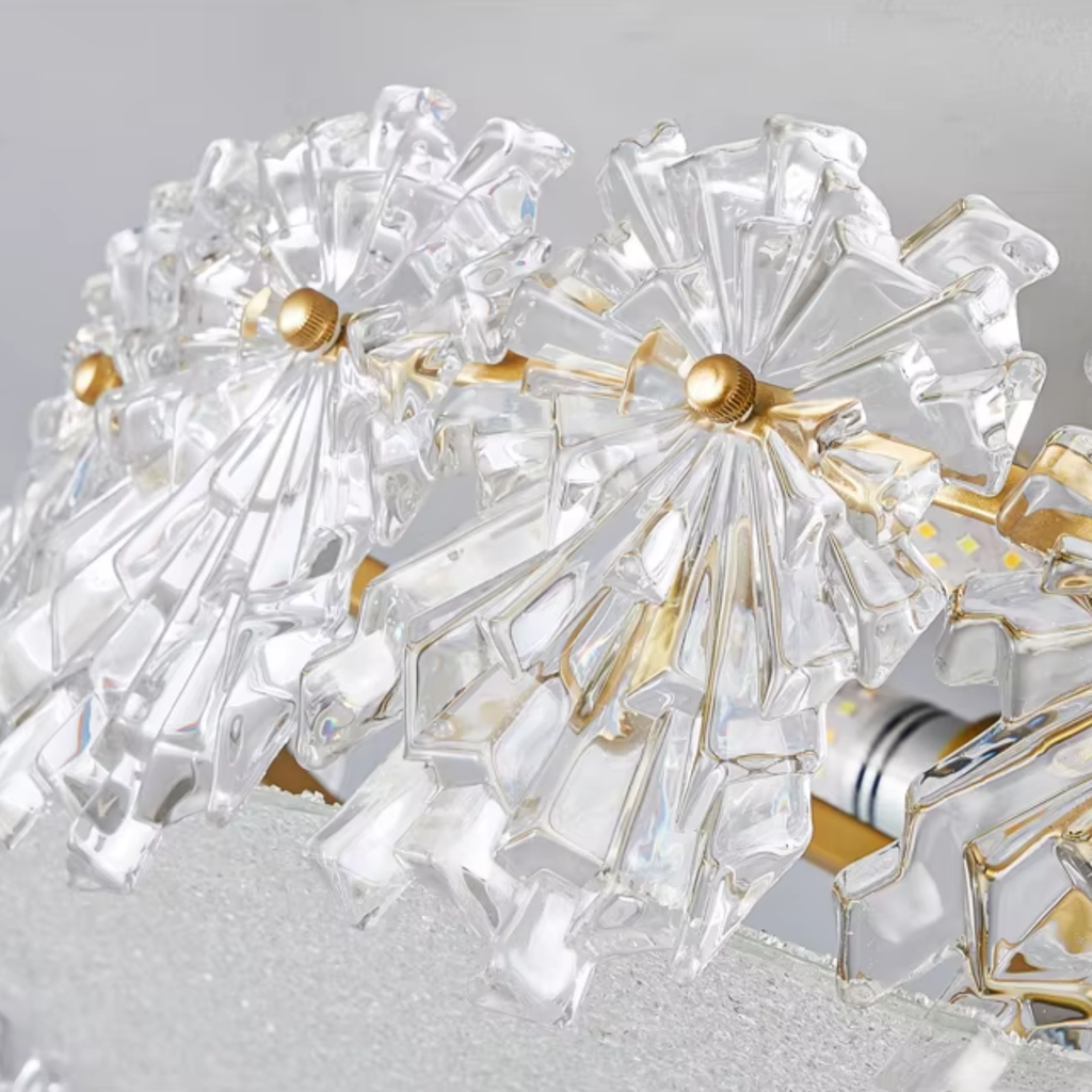Detail of the Scandinavian ceiling light design