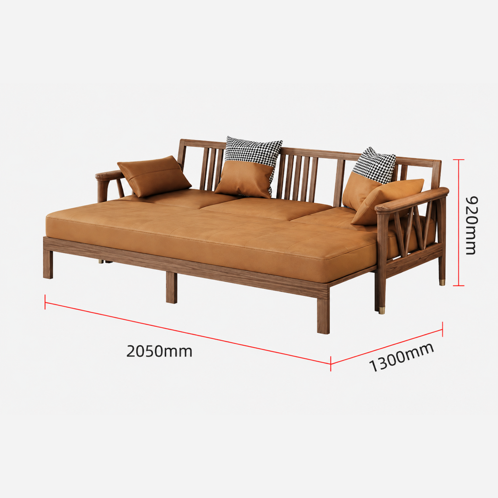 Space-saving sofa bed size for small apartments