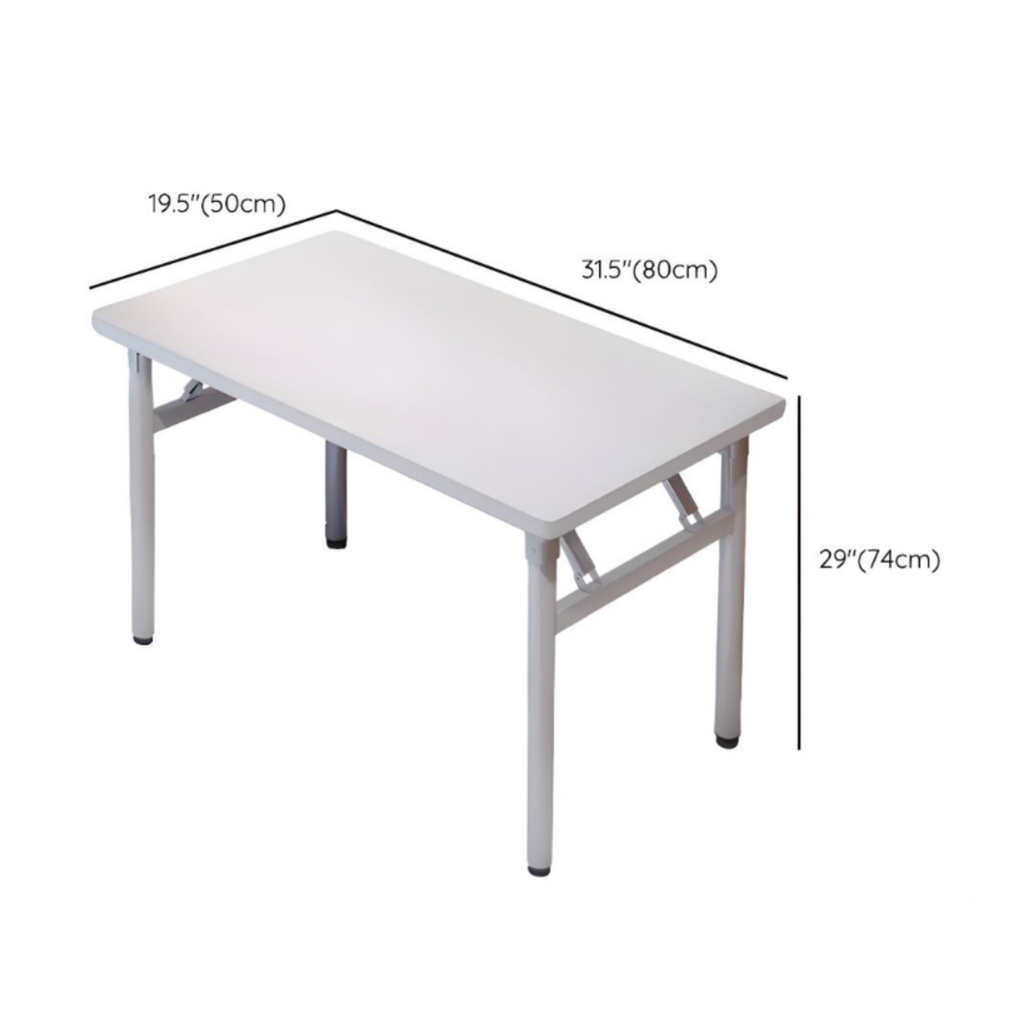 Dimensions of the small modern foldable home office desk