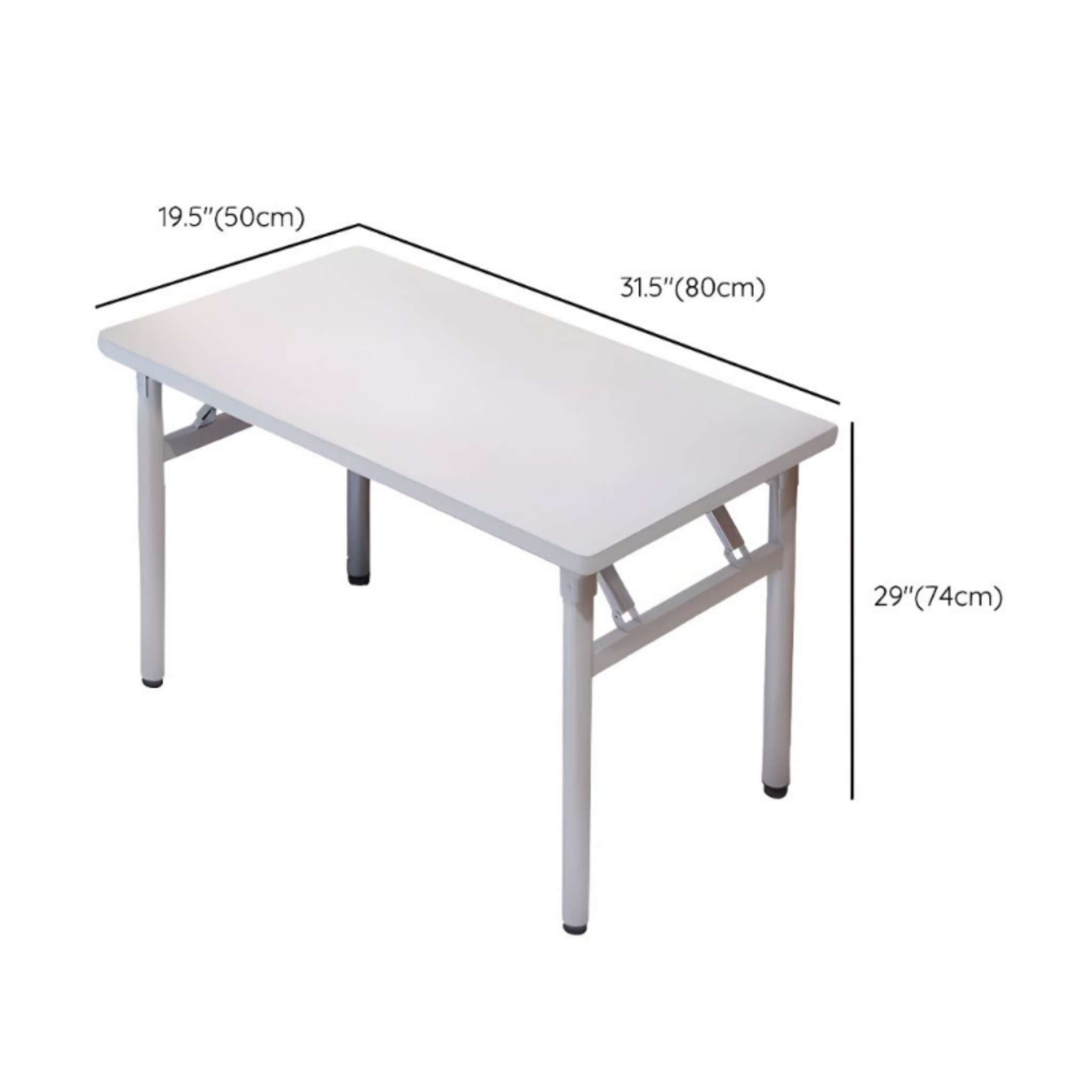 Dimensions of the small modern foldable home office desk