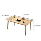 Dimensions of the small size modern minimalist solid wood computer desk