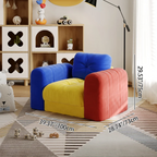 Dimensions of the small velvet accent sofa