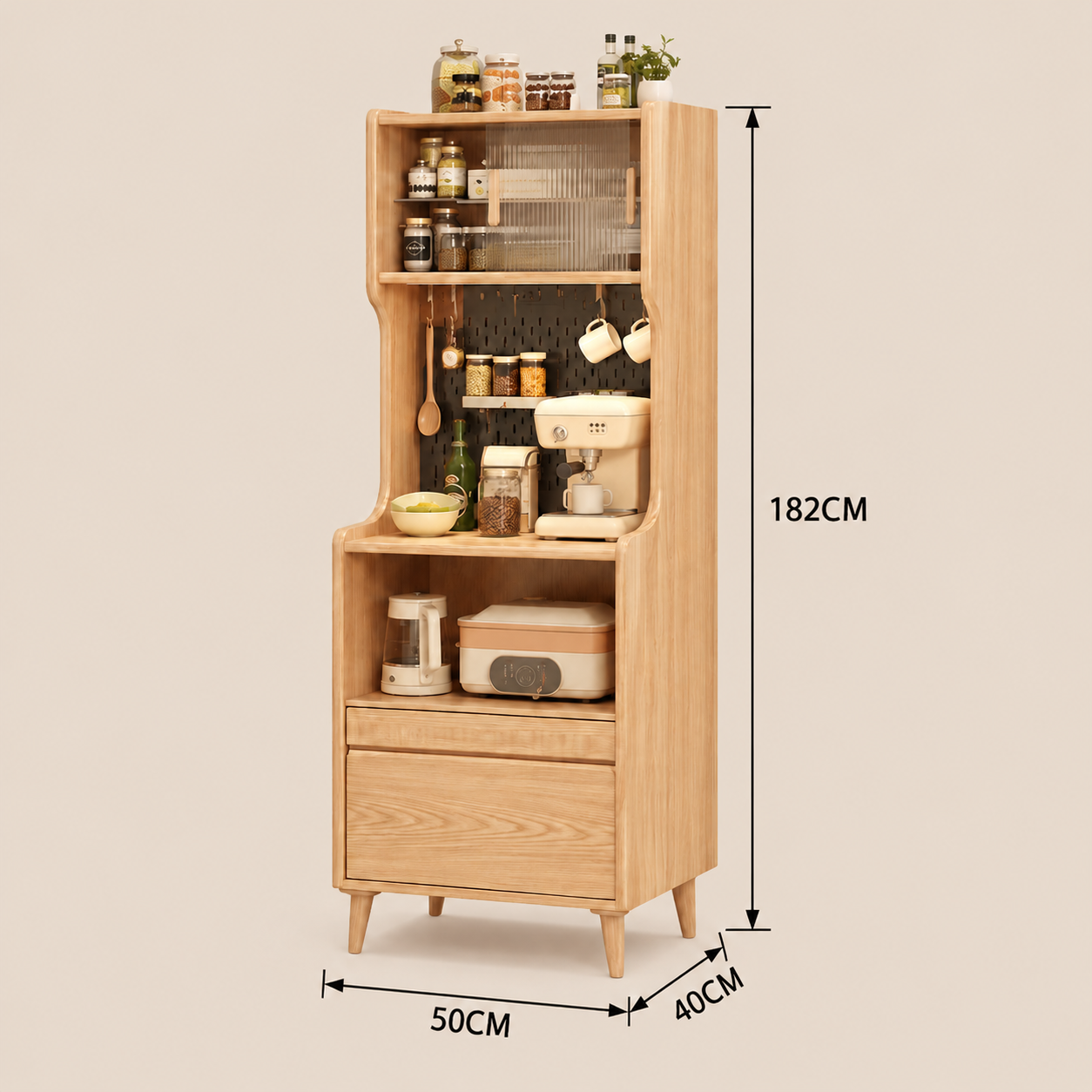 Solid wood sideboard cabinet dimensions