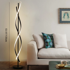 Modern spiral LED floor lamp dimensions