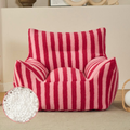 Single pink teddy fleece lazy sofa