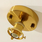 Single-bulb Tiffany glass ceiling light