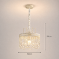 Dimensions of the 30 cm traditional French vintage crystal pendant ceiling light